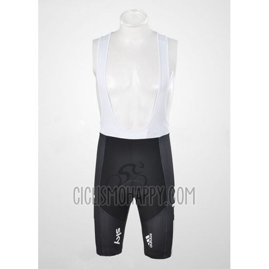 Sky Cycling Jersey Bib Short 2011 Short Sleeve Black and Blue
